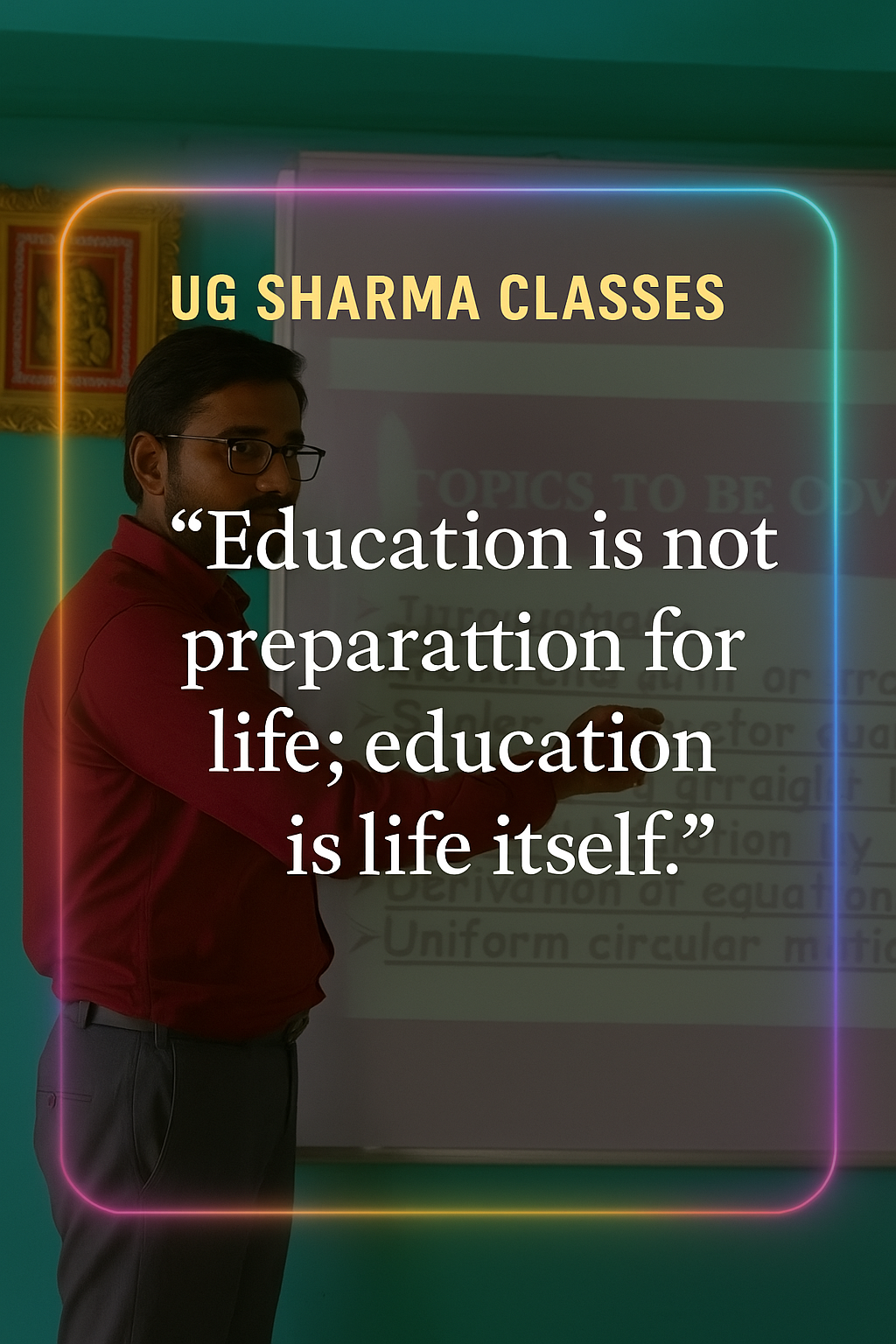 UG Sharma Sir
